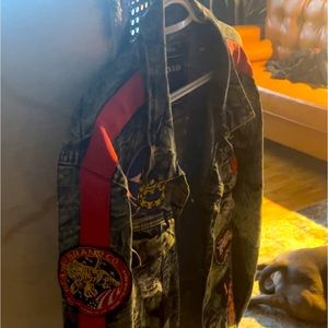 Reason Brand Denim Jacket with patches